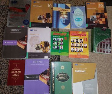 Kitablar, jurnallar, CD, DVD: Ədəbiyyat kitabları, test topluları, dərsliklər 
Hər biri 1 azn