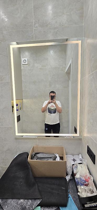 Зеркала: Зеркало на заказ от 2500 сом за м2! Производство Россия, 4мм толщина — 21