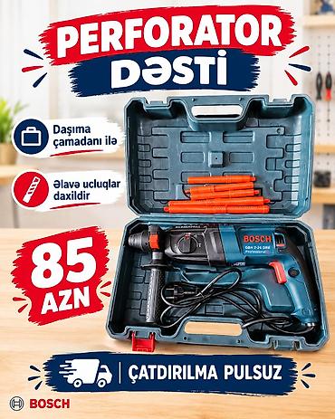 BOSCH GBH 2-26 DRE Professional perforator dəsti - Güclü zərbə
