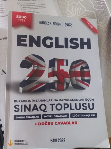 İngilis dili: English 250 metn IDEAL VEZIYYET. YENIDIR. catdirilma bezi metro