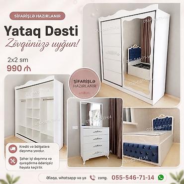 Yataq Dəsti – zövqünüzə uyğun dizayn Məhsul tərkibi: - Geniş 3 qapılı lalafo.az -da Yataq Dəsti – zövqünüzə uyğun dizayn Məhsul tərkibi: - Geniş 3 qapılı