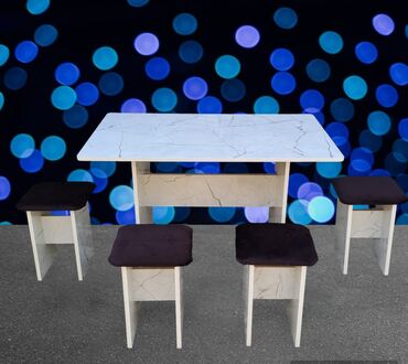 стол для сто: Кухонный Стол, цвет - Белый, Новый