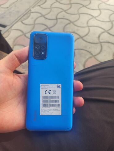 карманный вайфай: Redmi, Redmi Note 11, Б/у, 128 ГБ, цвет - Синий, 2 SIM