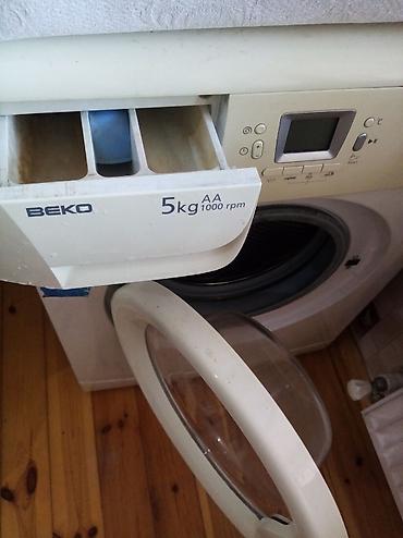 Бытовая техника: Стиральная машина Beko, 5 кг, Б/у, Автомат, Без сушки — 4