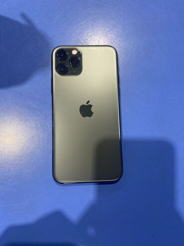 Apple iPhone: IPhone 11 Pro, Б/у, 256 ГБ, Matte Midnight Green, Защитное стекло, Чехол, Коробка, 74 %