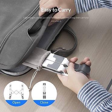 laptop stand: ✨Orico PFB-A21 Silver 11"-17" noutbuk üçün yığcam tutacaq Orico — 9