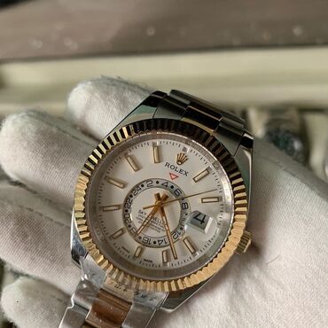 часы мужской механика: Rolex Sky-Dweller ️Люкс качества ️Сапфировое стекло ️Механика с