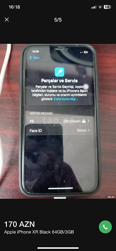 iphone x qiymet: IPhone Xr, 64 GB, Qara, Qırıq — 4
