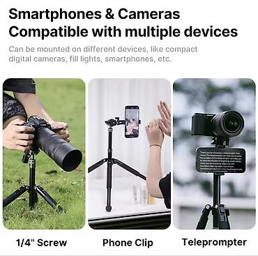 Ulanzi mini tripod sa univerzalnom glavom i držačem za telefon -