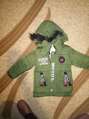 Kurtkalar: Uşaq üçün qışlıq parka - Rəng: zeytun-yaşıl Uşaq gödəkçəsi Şəki — 8