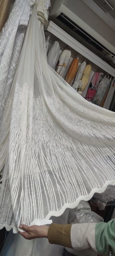 Pərdə və tüllər: Yeni, Pambıq Tül, Pulsuz çatdırılma — 11