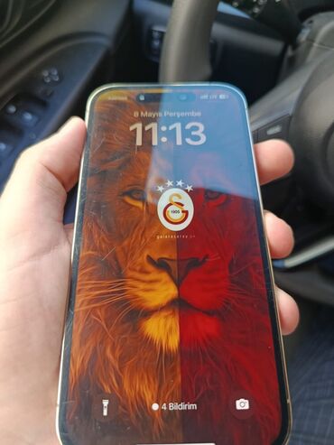 işlənmiş iphonelər: IPhone 14 Pro, 128 GB, Qızılı, Zəmanət, Barmaq izi, Face ID