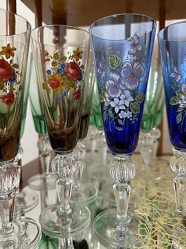 очки зрение: Винтажные фужеры "Суздаль". 
В разном цвете! 
Высота 19 см — 6