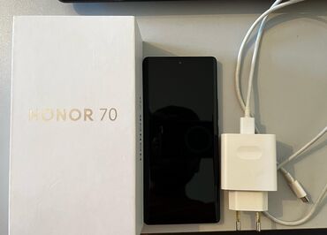 goycay telefon satisi: Honor 70, 256 GB, rəng - Qara, İki sim kartlı