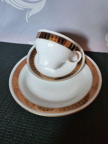 Kuhinjski setovi: Set porcelanski Kahla Istocna Nemacka 70te. Trodelni set,nigde — 1