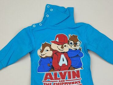 sweterek dla niemowląt na drutach: Bluza, 0-3 m, stan - Dobry