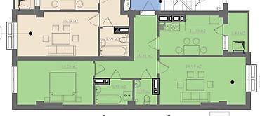 Продажа квартир: 2 комнаты, 66 м², Элитка, 7 этаж, Евроремонт — 11