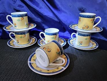 Kuhinjski setovi: Soljice nove porcelanske za kafu Vertex iz 90ih.godina. Soljice — 1