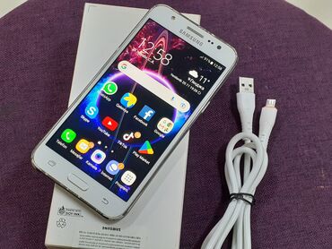 ikinci el telefonlar lalafo: Samsung Galaxy J5 2016, 8 GB, rəng - Ağ, Zəmanət, Düyməli, İki sim kartlı