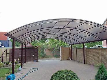 мойка дниша: Навес, Арочный, Металл, Поликарбонат, Новый, Установка — 3