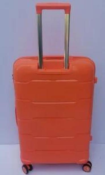 Putni koferi i torbe: Tvrdi kofer na točkiće – narandžaste boje - Materijal: čvrsta ABS/PC — 18