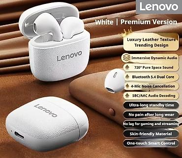Yeni Simsiz (Bluetooth) Qulaqcıqlar, Lenovo, rəng - Ağ