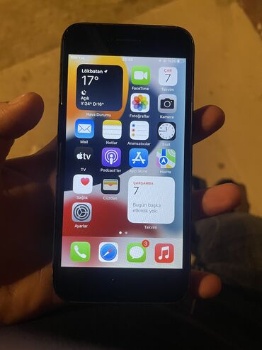 ayfon6 qiymeti: IPhone 7, 32 GB, Black Titanium, Barmaq izi