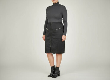 czarne spódnice do kolan: Your Style, Spódnica damska, rozmiar 3XL