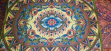 Искусство и коллекционирование: Винтажное жаккардовое покрывало СССР, двустороннее, новое! Редкое — 2