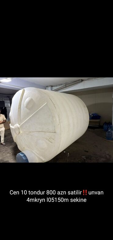 бак из нержавейки: Bak, Plastik, 10000 l l, Ünvandan götürmə
