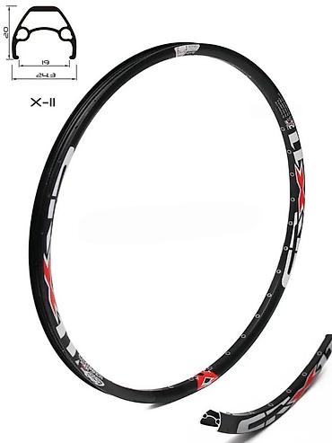 podesti: FELNA RIM 27.5\ (584X19), X11 36RUPA EYELETS CRNA | X-11 Dvozidni — 1
