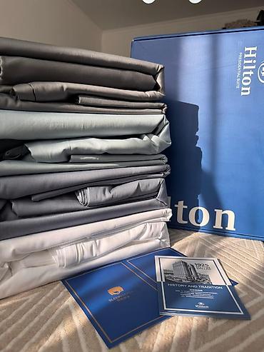 Комплекты постельного белья: Премиальный текстиль для дома Hilton Оригинал, напрямую с — 1