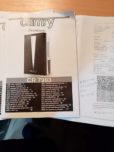 prodaja konca za heklanje: Camry Premium odvlaživač vazduha CR 7903 Napomena: Uređaj ODVLAŽUJE — 7