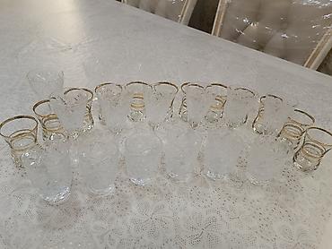 Stəkanlar: Stəkanlar, rəng - Qara, Şüşə, 14 ədədli dəst — 27