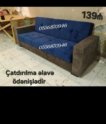 Sifarişlə divanlar: Divan, Qonaq otağı üçün, Parça, Bazalı, Açılan, Kitab — 3