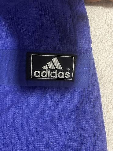 текен: Кимоно для дзюдо Adidas, синее - 150-160см - Комплект: куртка и — 3