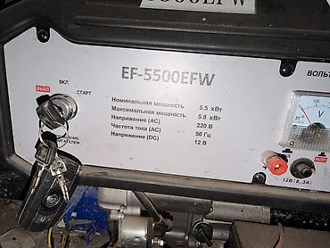 Генераторы: Бензогенератор Yamaha EF‑5500EFW Характеристики: - Номинальная — 2