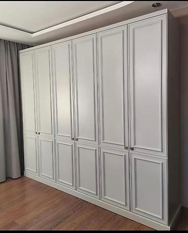 paltar refi: Düz dolab, Dəhliz üçün, Yataq otağı üçün, Paltar üçün, Açılan, Korpuslu, 4 qapılı — 8