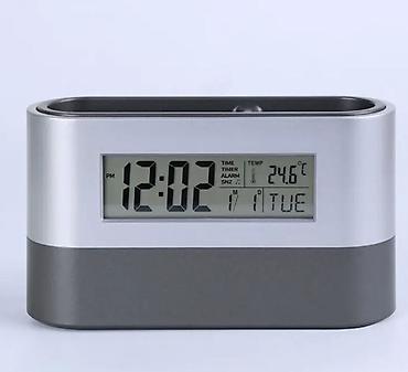 midnight: Настольные часы с подставкой для канцелярских товаров. Размеры: 80 — 1