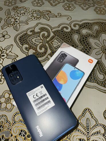 redmi note 1: Xiaomi Redmi Note 11, 128 GB, rəng - Qara, 
 İki sim kartlı, Sənədlərlə, Face ID