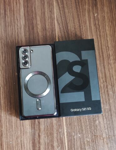 samsung e250: Samsung Galaxy S21 5G, 128 GB, rəng - Qara, Barmaq izi, İki sim kartlı, Face ID