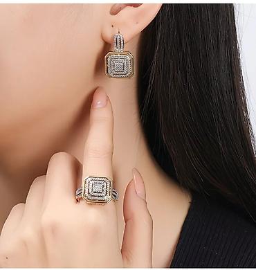 Наборы украшений: Ювелирные наборы с жемчугом и фианитами Вариант 1 (круглый дизайн с — 5