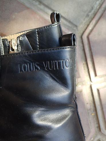 vuitton: Черные кожаные мужские ботинки Louis Vuitton. - Материал верха — 2