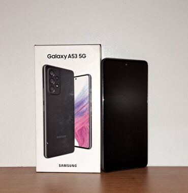 Samsung: Samsung Galaxy A53 5G, Новый, 256 ГБ, цвет - Черный, 2 SIM