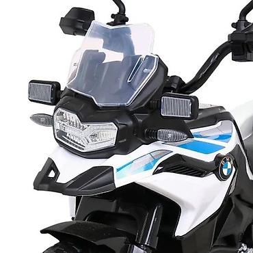 sivi tech fleece: Dečiji motor na akumulator BMW F850 GS – beli Atraktivan električni — 2