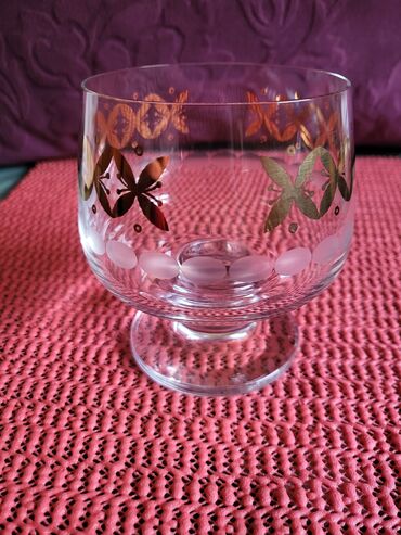 Čaše: Case nove kristal,Bohemija,za zestoko pice iz 50,60ih. Case jako — 13