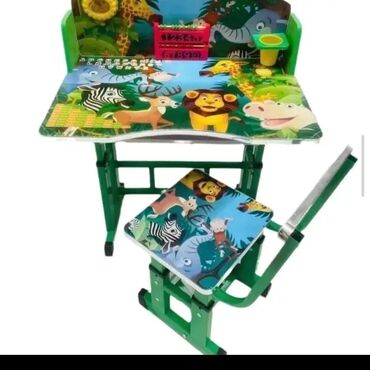 Setovi stolova i stolica: Dečiji set – podesivi radni sto sa stolicom - Namenjen za decu za — 3