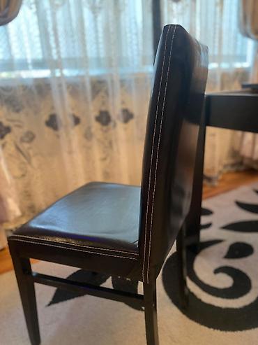 ikinci el stol stul: Qonaq otağı üçün, İşlənmiş, Açılan, Dördbucaq masa, 6 stul — 3