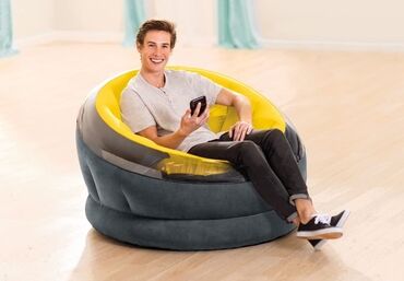 Надувные кресла: Надувное кресло, Новый, Бесплатная доставка, Самовывоз, Платная доставка, цвет - Желтый — 4