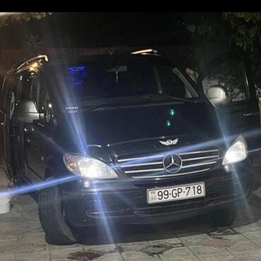 мерседес гигант 711: Mercedes-Benz Vito mikroavtobus - Korpus: qara rəng, ön xrom radiator